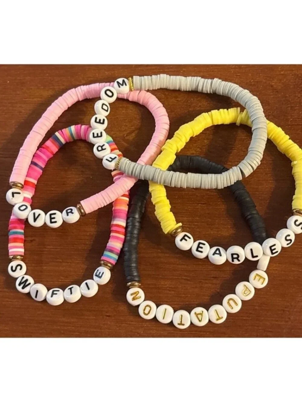 Taylor Swift Eras Tour Friendship Bracelets Set Of 5 Beaded Accessories Concerts